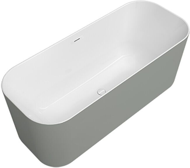 V&B; Baignoire îlot Finion blanc, D 170x70 cm, trop-plein, trop-plein, arrivée, blanc ; Villeroy & Boch (177FIN7N5BCV401)