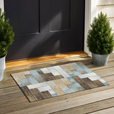 Addison Rugs Machine Washable Indoor/ Outdoor Geo Kingman Chantille Rug