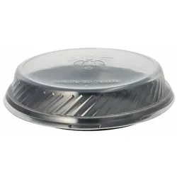 Papstar 12x Mehrweg Menüteller rund O 22 cm Mikrowellentauglich mit transp. Deckel