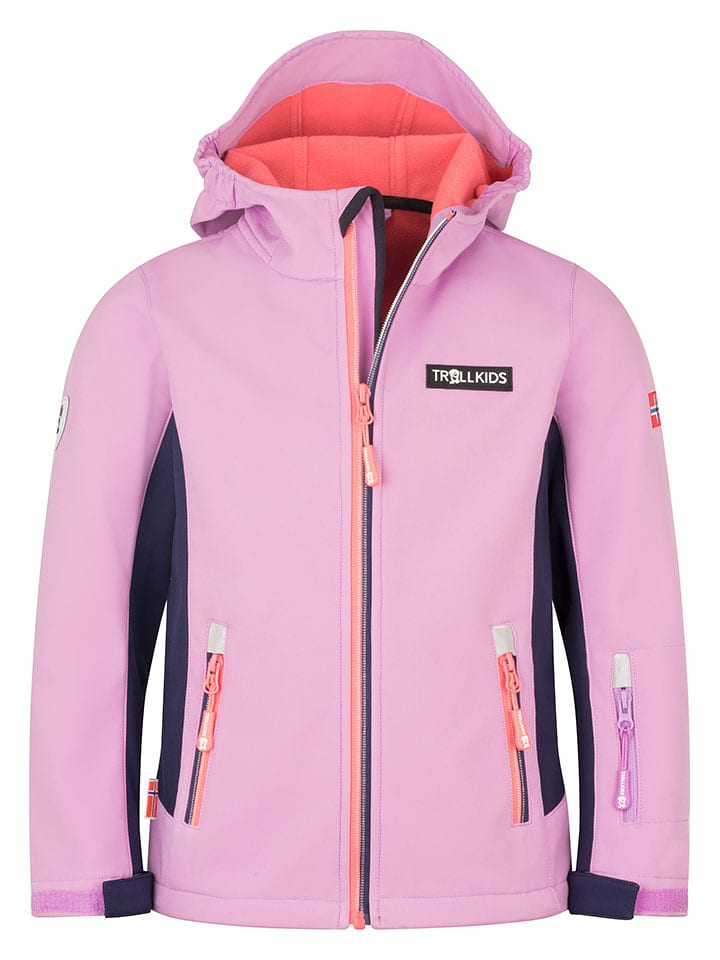 Trollkids Softshelljacke " Oslofjord" in Rosa - 152