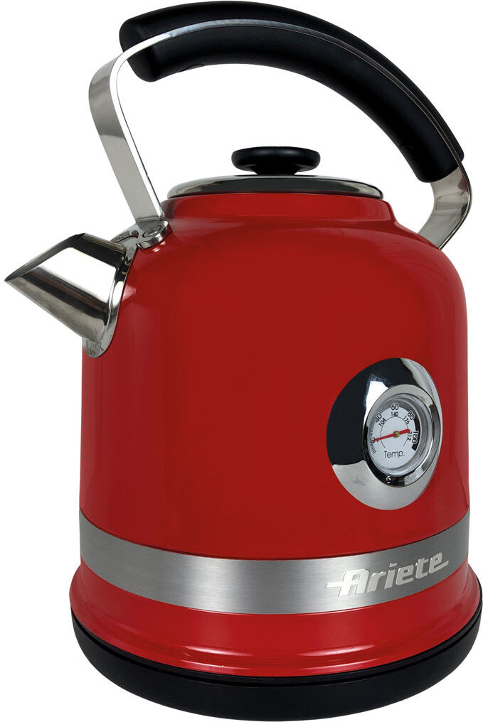 Ariete Moderna 1.7L Stainless Steel Electric Kettle Red 1.7L