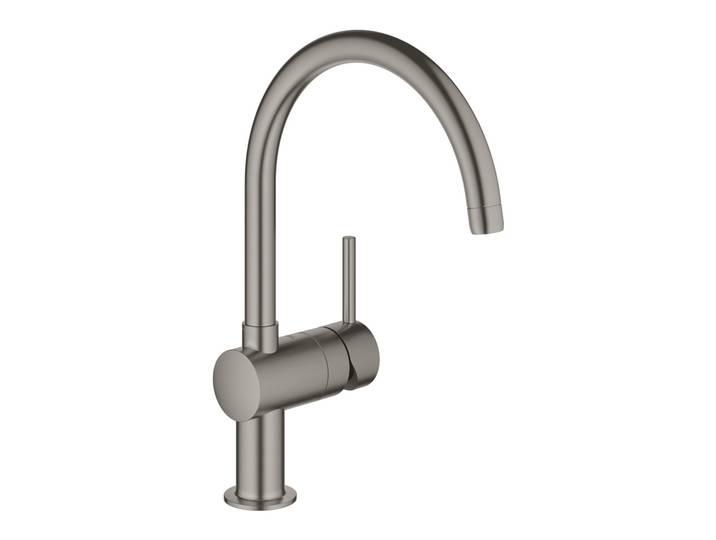 Minta, mitigeur monocommande évier, Hard Graphite brossé (32917AL0)