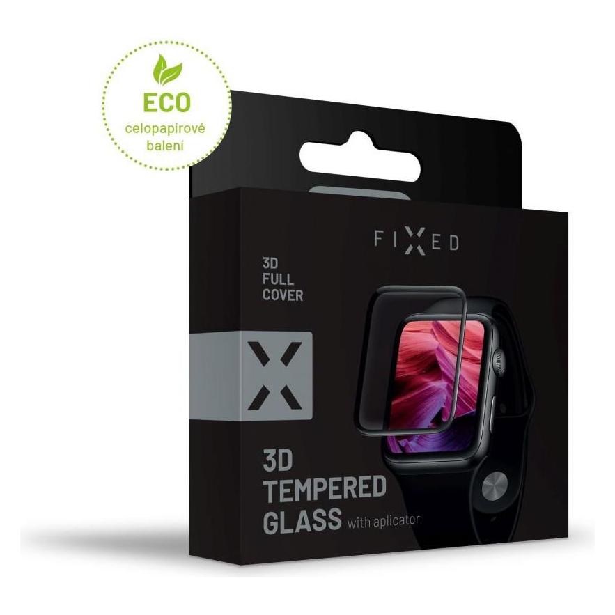 Fixed 3D Full Cover Screen Protector, Apple Watch 42 mm, black edges (FIXG3D-435-BK)