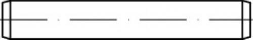 TOOLCRAFT TO-5436774 Zylinderstift 16mm Stahl 1St.