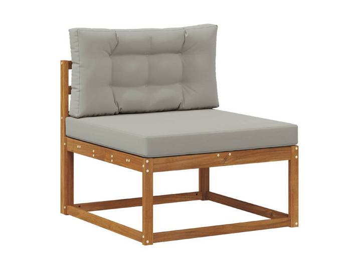 vidaXL Sofaelement Outdoor Mittelsofa Natur (1 St)