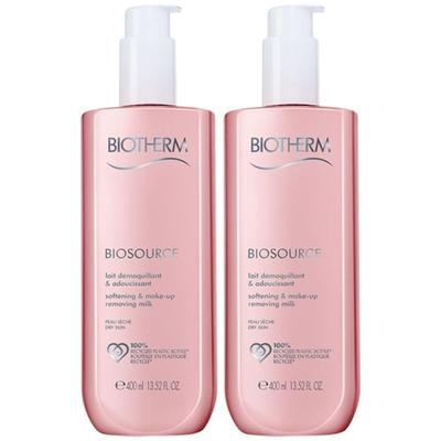 Biotherm Biosource Reinigungsmilch trockene Haut 2x 2x400 ml Milch