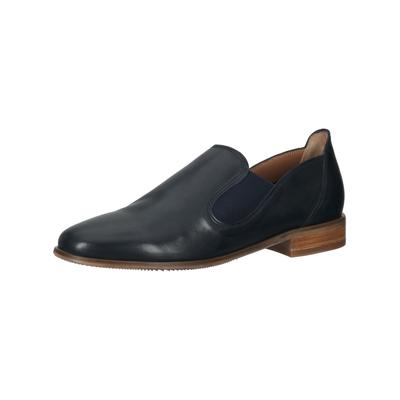 Slipper EVERYBODY "Everybody Slipper Leder", Damen, Gr. 44, blau, Leder, Schuhe Slipper
