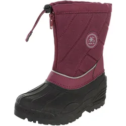 Stiefel MOLS "LINGA", Mädchen, Gr. 32, schwarz (schwarz, lila), Polyurethane, Synthetik, Schuhe Stiefel, aus wasserdichten Materialien