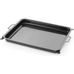 Hendi Grillpfanne emailliert in 590x470x50 mm, Backblech, Schwarz