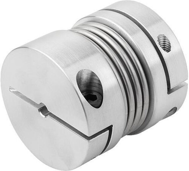 KIPP Accouplement à soufflet métallique Gr.18 10 mm 58 mm Aluminium (K1884.0180581010)