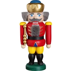 Seiffener Volkskunst Nussknacker König rot Größe 20 cm