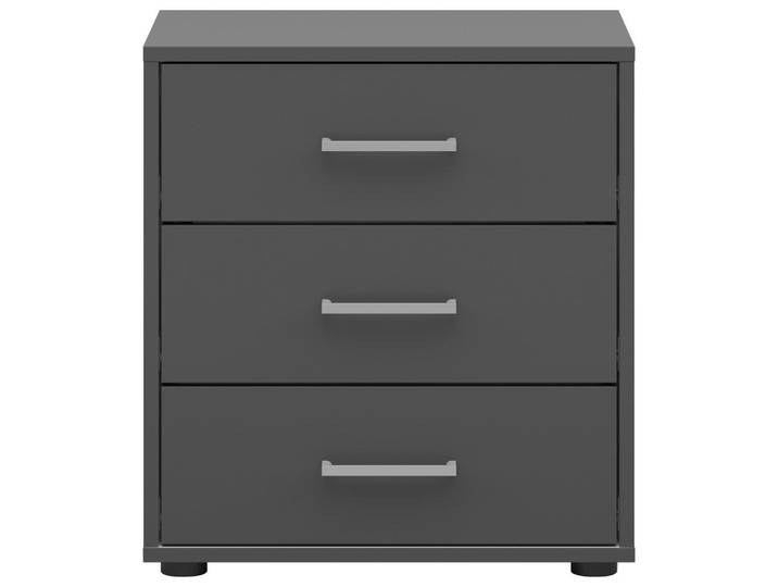 Nachtkästchen Smart III Anthrazit, 3 Laden,B:50cm