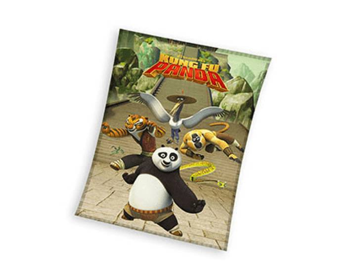 Kung Fu Panda Fleeceplaid meerkleurig 130x160cm
