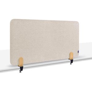 Legamaster Tischtrennwand 7-209821, beige, Akustik-Trennwand mit Filzbezug, 120 x 60cm