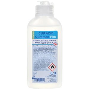 Curacid Desinfektionsmittel 110150, Curaman Plus, Händedesinfektion, alkoholisch, Flasche 100 ml
