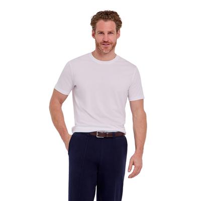 T-Shirt FALKE "Lyocell Balance", Herren, Gr. XL, weiß (2000), Shirts T-Shirt
