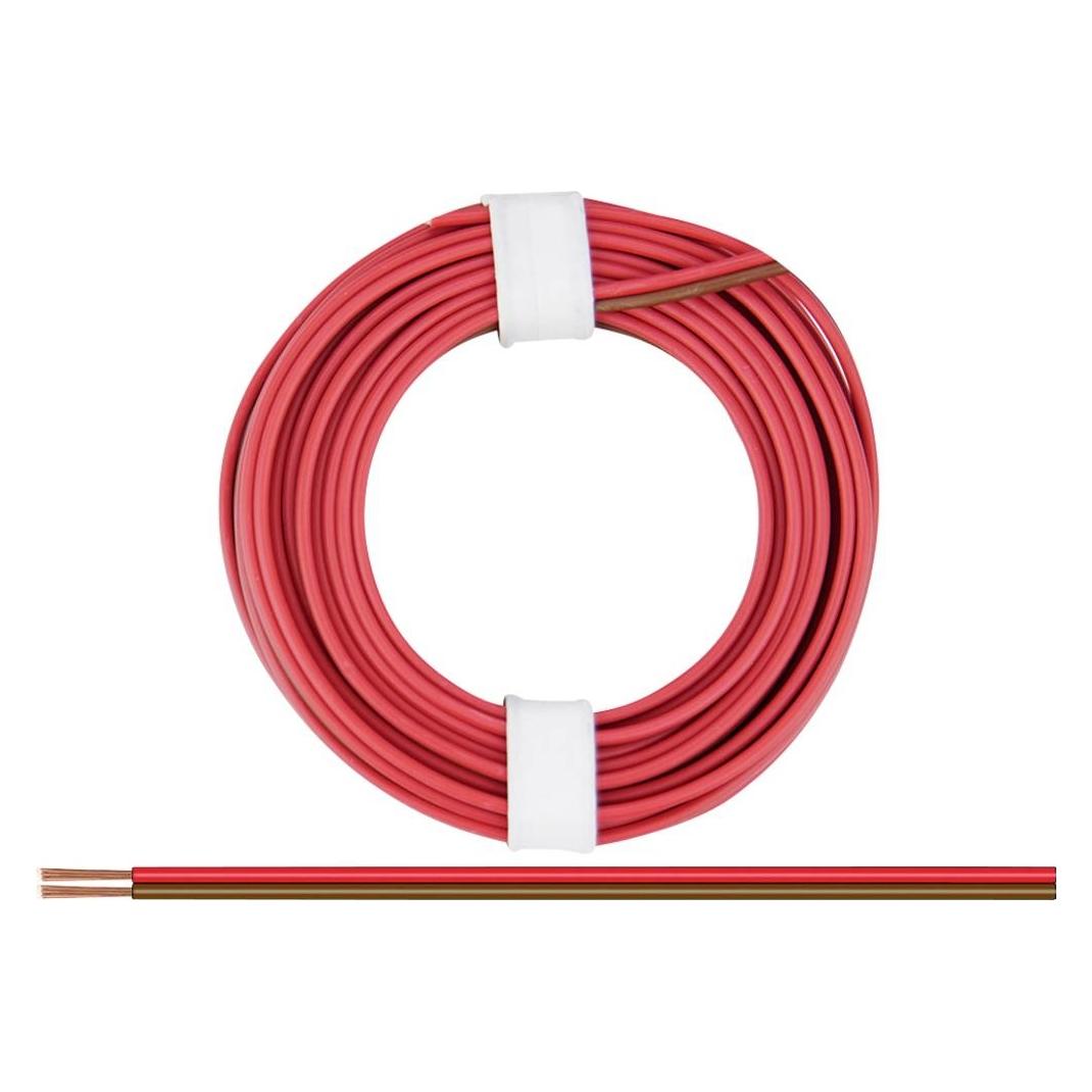 Donau ZWILLINGSLITZE 0,14 / 5m rot-braun (5 m) (218-08)