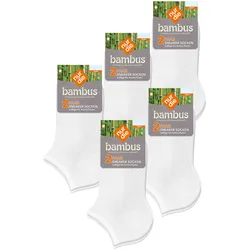 NUR DIE Herren Sneakersocken Bambus Sneaker 10er Pack