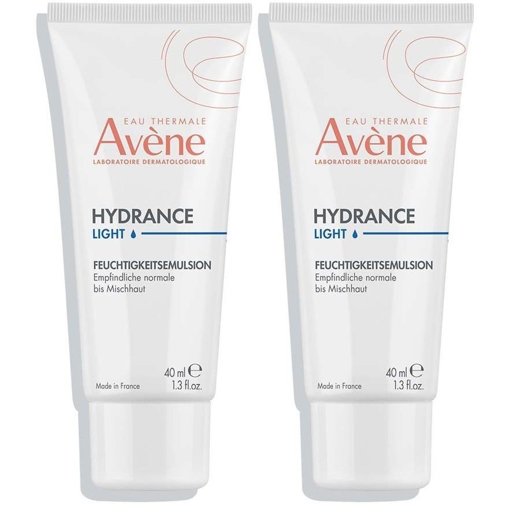 Avène Hydrance leicht Feuchtigkeitsemulsion x2 2x40 ml Emulsion
