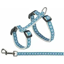 Trixie Kattentuig Met Riem Grijs / Blauw (27, 28, 29, 30, 31, 32, 33, 34, 35, 36, 37, 39, 40, 41, 42, 43, 44, 45, Katze, Allgemein, Spazieren), Halsband + Leine
