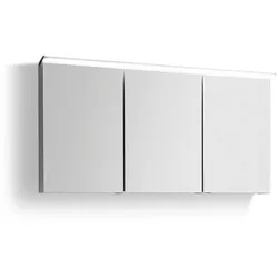 Puris Spiegelschrank Fine Line Dekor Weiß