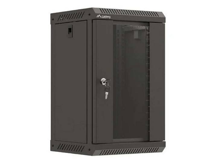 Lanberg Wandgehäuse Lanberg WF11-3309-10B Rack 9U Wandmontiertes Regal Schwarz
