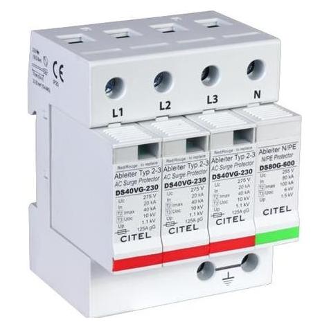Csdk SL Transientenschutz, 3 P+Null, Kombi-Leiter zur Montage in Haupt- und Unterschränken (TT- und TN-C-S-S (Solaranlage Montagematerial) (461562)