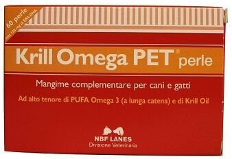 Nbf Lanes Krill Omega PET Integratore Malattie Infiammatorie Cani E Gatti 60 Per