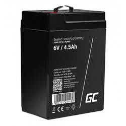 Green Cell Green Cell - USV-Akku - 1 x Batterie - Sealed Lead Acid (SLA) AGM02 Bleiakku 6 V 4.5 Ah Blei-Gel (B x H x T) 70 x 104 x 47 mm Flachstecker 4.8 mm