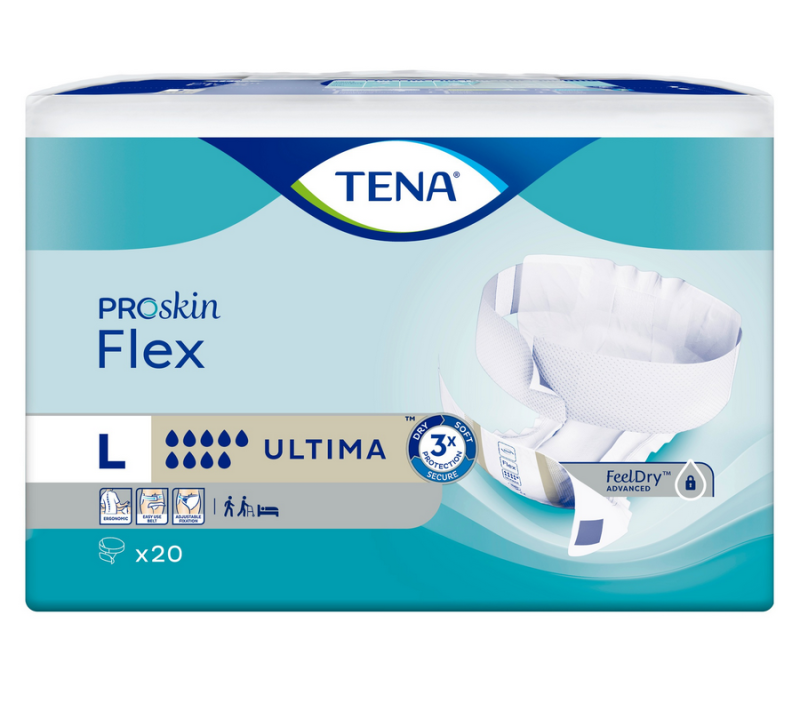 Tena Proskin Flex Ultima Large - 6 paquets de 20 protections