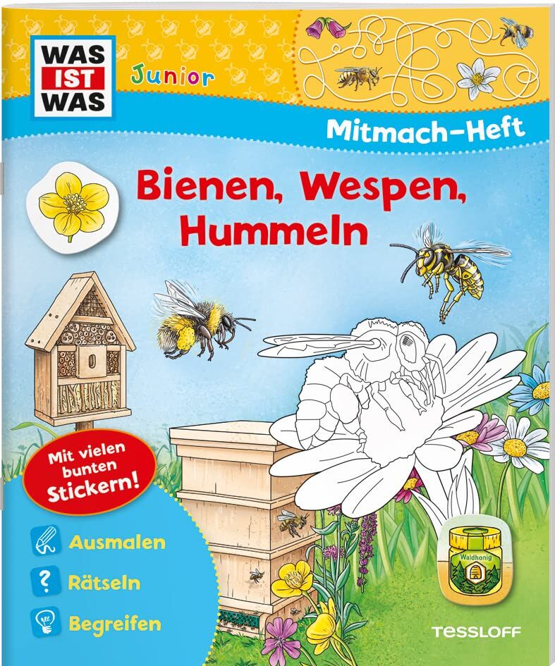 WAS IST WAS Junior Mitmach-Heft Bienen, Wespen, Hummeln (WAS IST WAS Junior Mitmach-Hefte) - Preis vom 09.10.2026 07:28:09 h