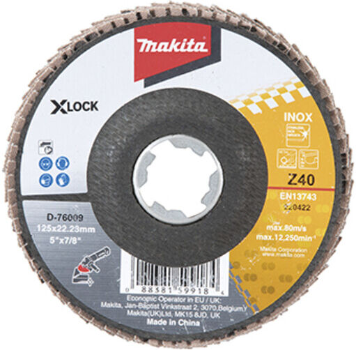 Makita Fächerschleifscheibe 125mm Z40 (D-76009)