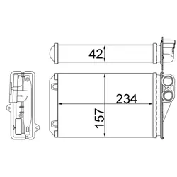 Wärmetauscher Innenraumheizung MAHLE AH 248 000S für Peugeot 207 207/207+ CC