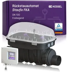 KESSEL Rückstauautomat Staufix FKA DN 100, freiliegend 84100 für  fäkalienhaltiges Abwasser, mit Comfort-Schaltgerät, DN 100