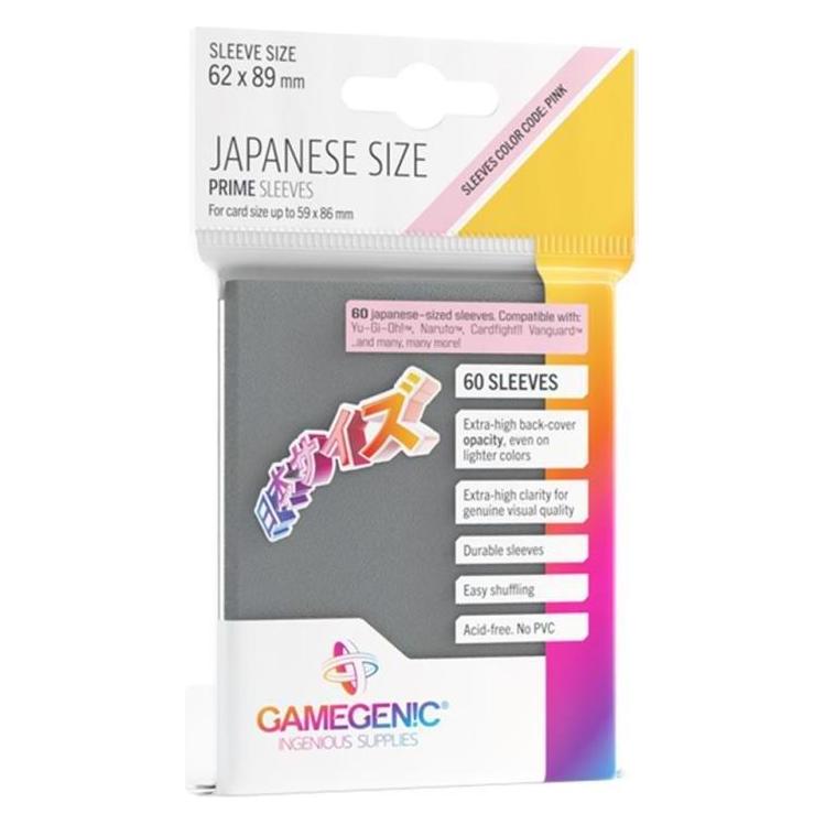 Gamegenic GGS10126ML - PRIME Hüllen in japanischer Grösse, dunkelgrau (60 Hüllen) (GGS10126ML)