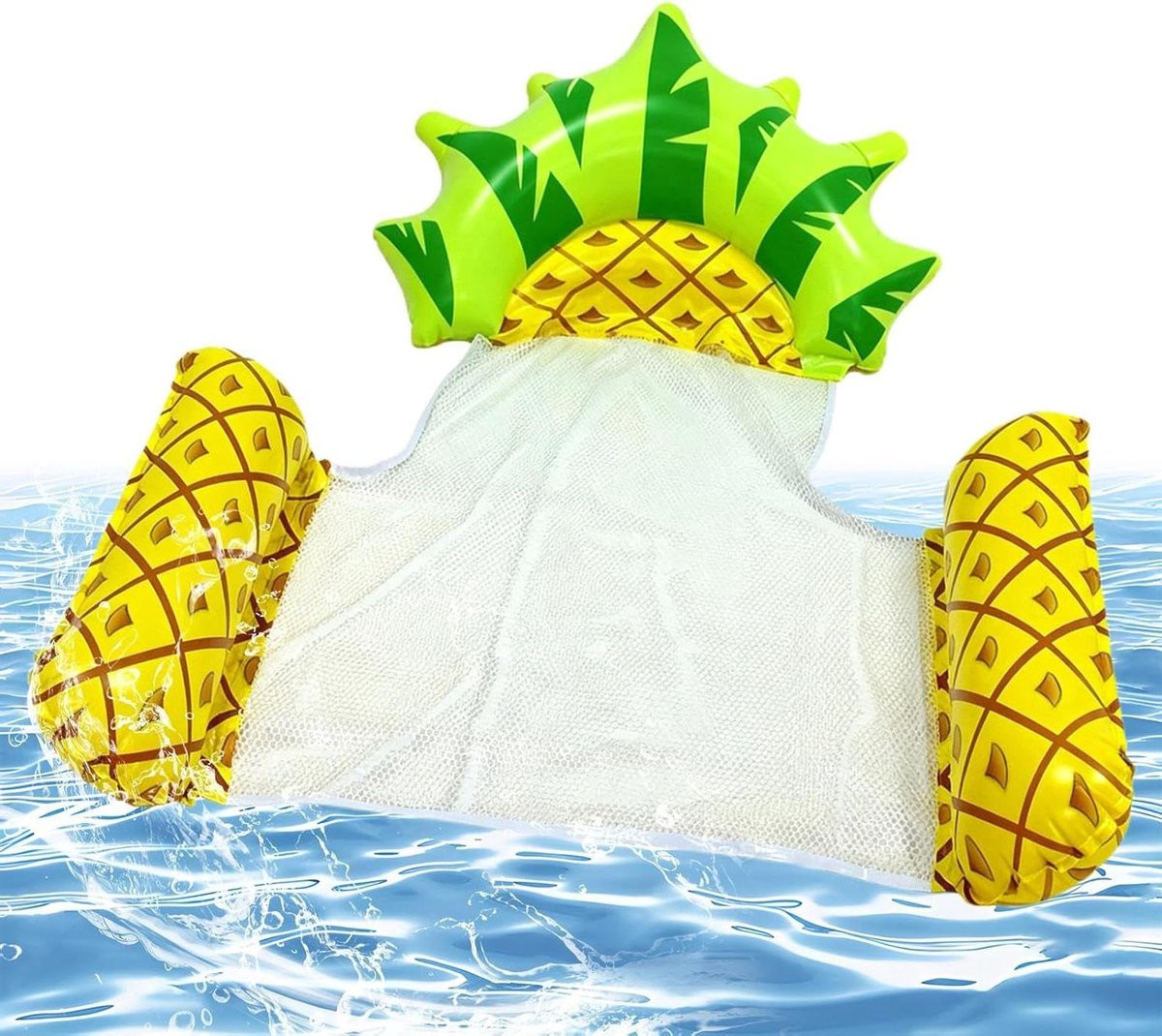 Opblaasbare Lounger Watermat met Ananas Design - Tot 120kg