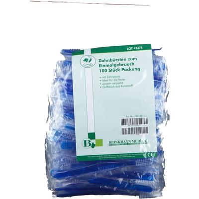Einmal Zahnbürste m.Pasta blau 100 St