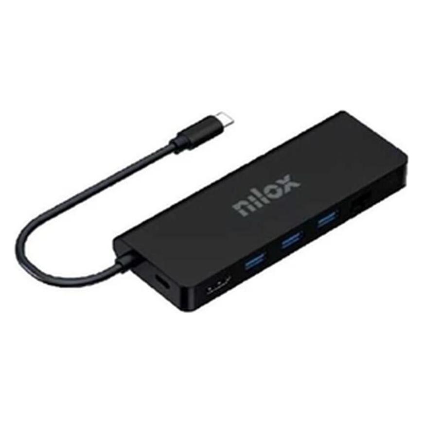 Nilox DOCK USB-C 8 IN 1 HDMI 4K NXDSUSBC04 (USB-C, 8 Ports) (NXDSUSBC04)