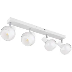 Deckenleuchte Deckenlampe Wohnzimmerleuchte Spots beweglich Weiß L 56 cm