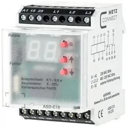 Metz Connect Überwachungsrelais ASD-C18 230VAC2We9,9