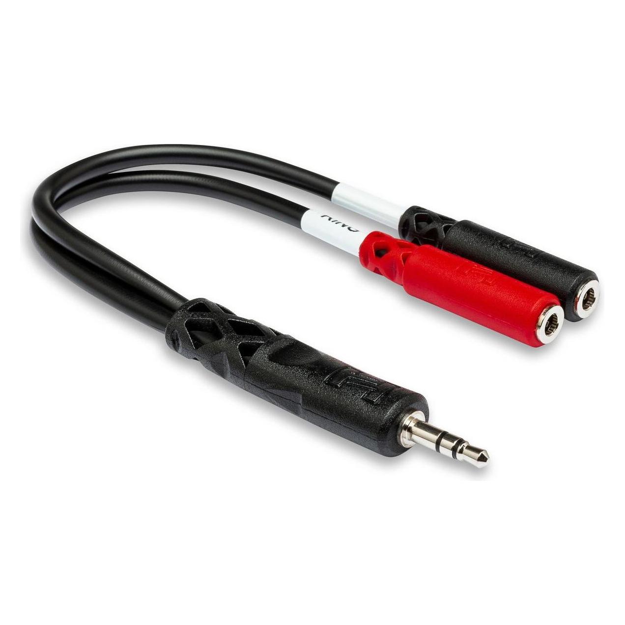 Hosa YMM - 261 Stereo Breakout 3.5mm TRS To Dual 3.5mm TSF (HOSA YMM-261)