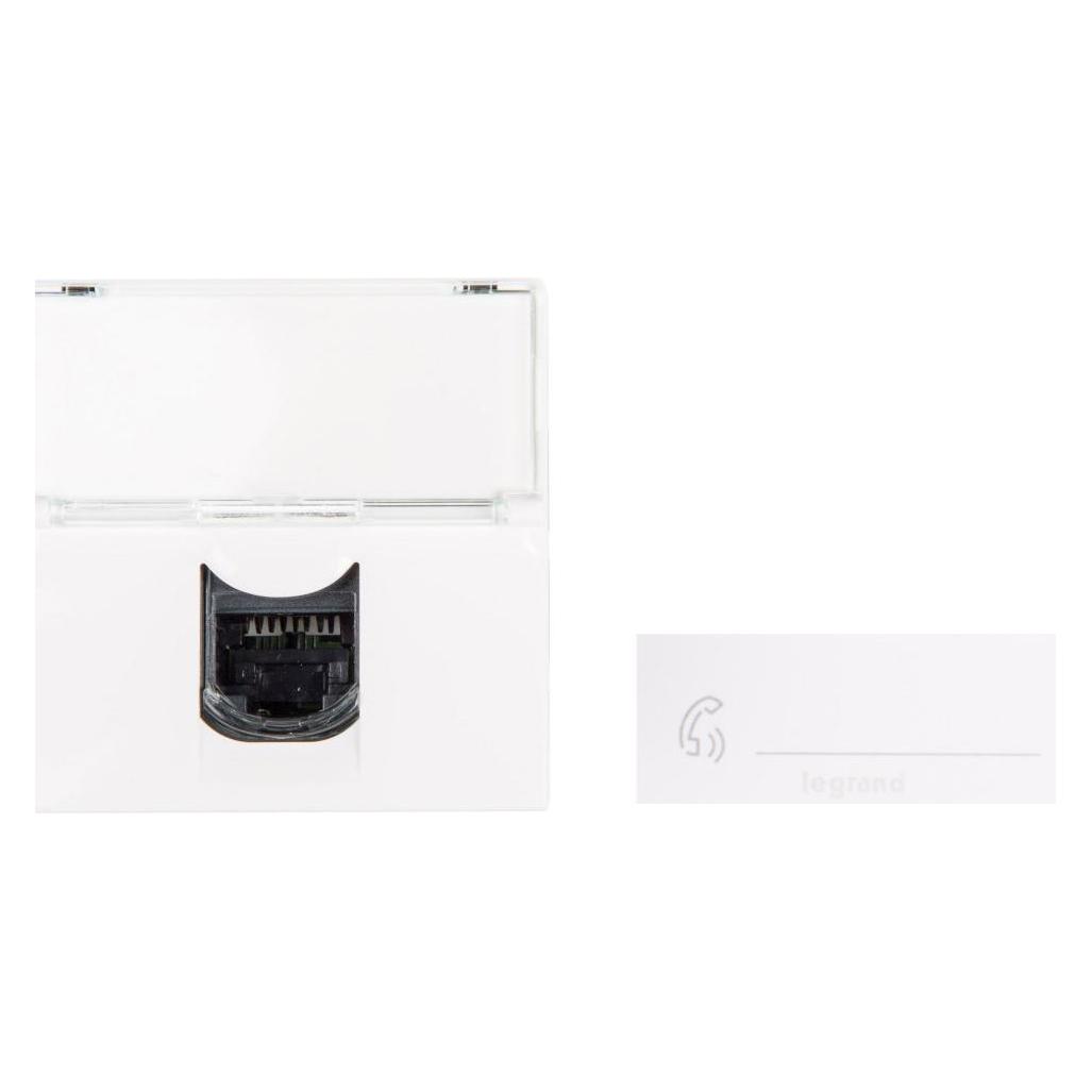 Legrand MOSAIC Einzelne Computersteckdose RJ45 Cat.5e UTP weiss (076554) (UTP, CAT5e) (076554)