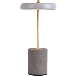 Tischleuchte Schreibtischlampe Beistelllampe LED Touch-Schalter Dimmbar Grau