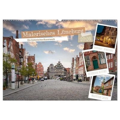 Malerisches Lüneburg (Wandkalender 2026 DIN A2 quer), CALVENDO Monatskalender