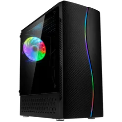 Kolink Inspire K5 ARGB Midi-Tower - schwarz Window (ATX), PC Gehäuse, Schwarz