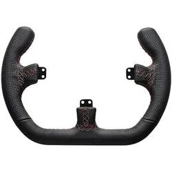 Asetek SimSports GT Rim - Open D, Leder (PC), Gaming Controller, Schwarz