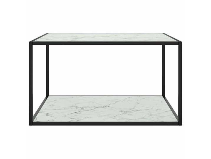 Remise Petite table Support - Noir - Table basse - Noir - avec - verre - marbre - blanc - 90x90x50cm_btv26k