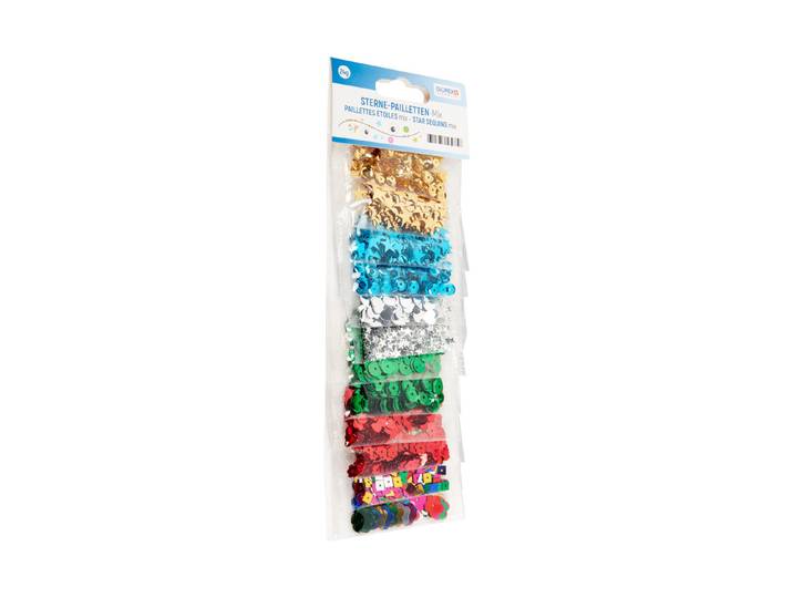 Glorex Pailletten Glänzend 12 Farben 24 g