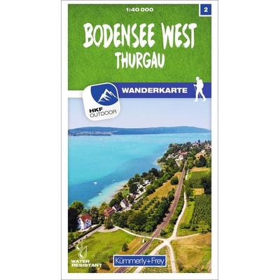 Kümmerly+Frey Wanderkarte 2 Bodensee West, Thurgau 1:40.000, Sonstige von , Kümmerly+Frey, 978-3-259-02302-0