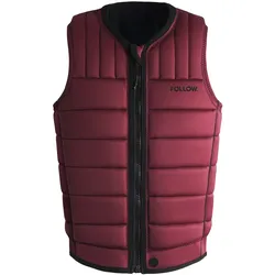 FOLLOW TOTAL Weste 2026 maroon - XXL